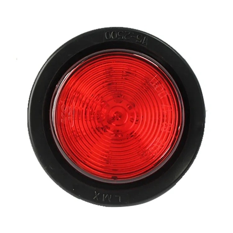 12v-24v Red Amber White 2.5_ Inch Round Led Truck Trailer Pickup Side Marker Light 2.5 Fog Light