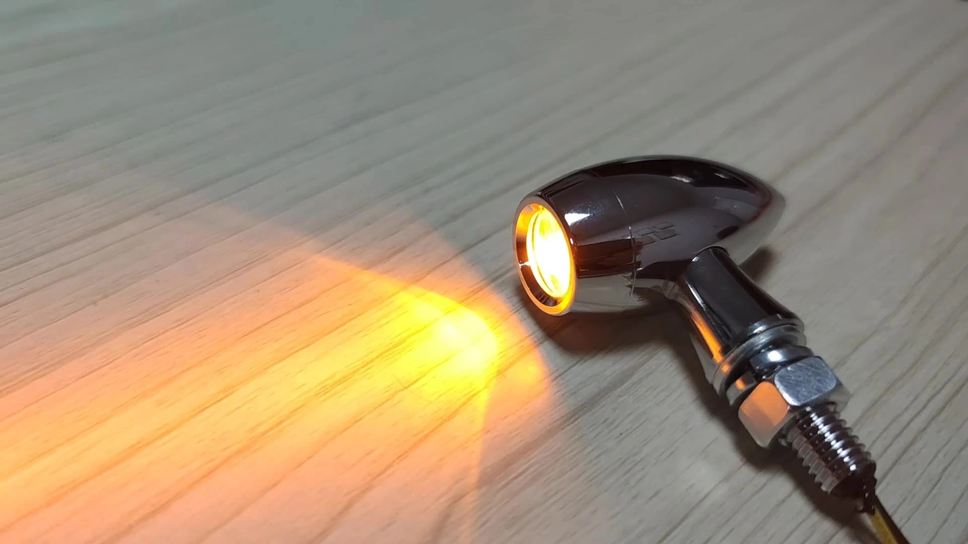 E-approved New Waterproof Chrome Mini Bullet Motorcycle Blinker Turn Signal Indicator rear light1