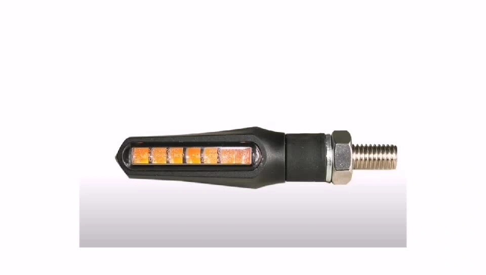 12V Amber Flowing LED Motorcycle Turn Signal Lights Indicator Front Rear Blinker Light Flasher1